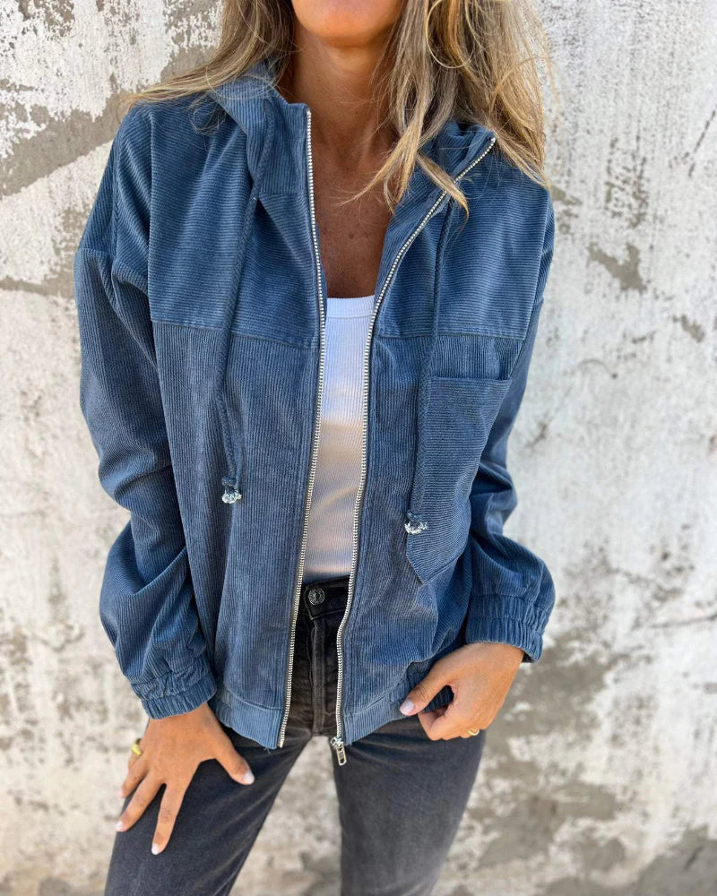 Women’s Corduroy Hooded Jacket