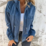 Women’s Corduroy Hooded Jacket