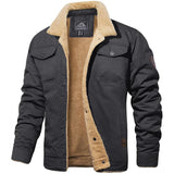 Men’s Ribbed Trim Winter Coat