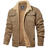 Men’s Ribbed Trim Winter Coat