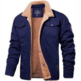 Men’s Ribbed Trim Winter Coat