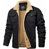 Men’s Ribbed Trim Winter Coat