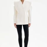 Ladies’ Structured White Blazer