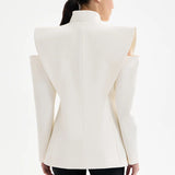 Ladies’ Structured White Blazer