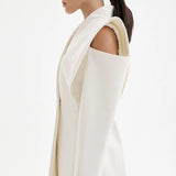 Ladies’ Structured White Blazer