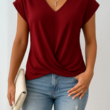 Ladies’ Wrap Front Top