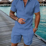 Men's Two-Piece Polo and Shorts Set