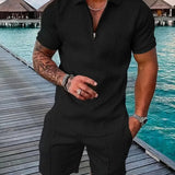 Men's Two-Piece Polo and Shorts Set