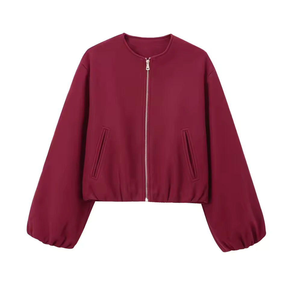 Ladies’ Cropped Zip Jacket