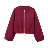 Ladies’ Cropped Zip Jacket