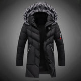 Sherpa-Lined Long Winter Coat with Hood