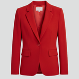 Women's Slim-Fit Single-Button Notch Lapel Blazer