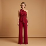 Women's One Shoulder Wide Leg Jumpsuit