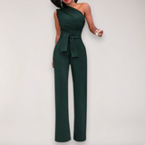 Women's One Shoulder Wide Leg Jumpsuit