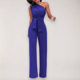 Women's One Shoulder Wide Leg Jumpsuit