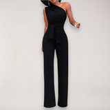 Women's One Shoulder Wide Leg Jumpsuit