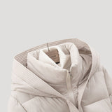 Women's Belted Hooded Full-Zip Puffer Jacket
