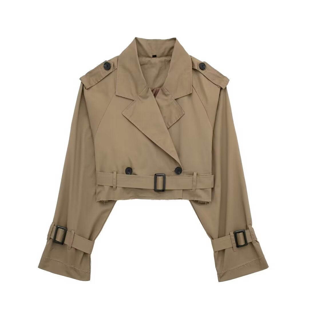 Ladies’ Cropped Trench Jacket