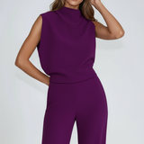 Women's Sleeveless Straight Leg Jumpsuit