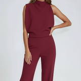 Women's Sleeveless Straight Leg Jumpsuit