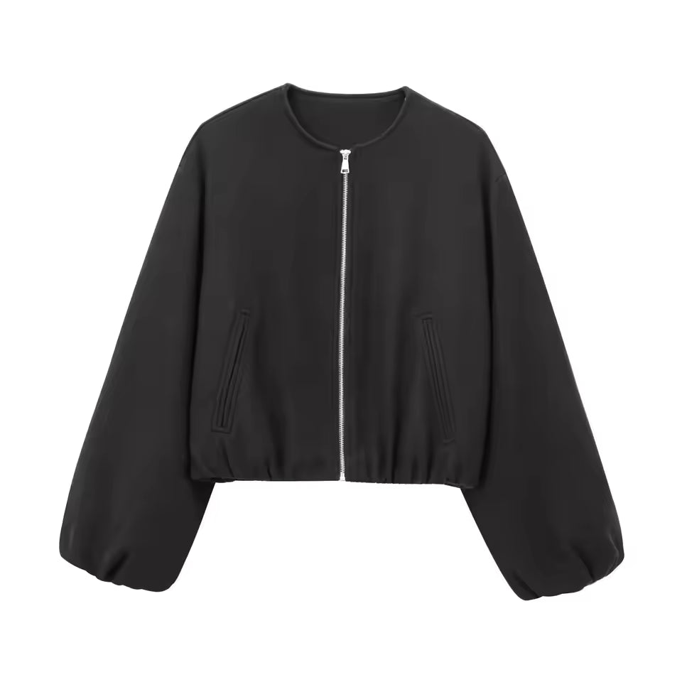 Ladies’ Cropped Zip Jacket