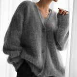 Women's Lightweight White Autumn Cardigan