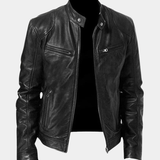 Men's Genuine Leather Jacket with Soft Lining