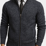 Men's Tailored Merino Wool and Cotton Cardigan