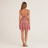 Women's Tiered Spaghetti Strap Mini Dress