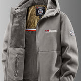 Men's Hooded Fleece-Lined Winter Jacket