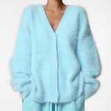 Women's Lightweight White Autumn Cardigan