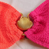 Color Block Ring Bikini Set