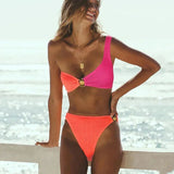 Color Block Ring Bikini Set