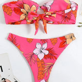 Floral Bandeau Bikini Set