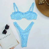 Floral Bandeau Bikini Set