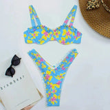 Floral Bandeau Bikini Set