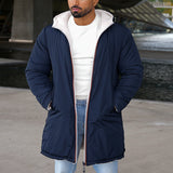 Men's Windproof Hooded Parka Jacket