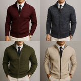 Men's Tailored Merino Wool and Cotton Cardigan