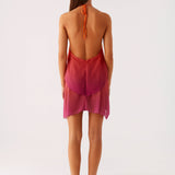Layered Halter Mini Dress