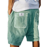 Striped Linen Blend Shorts