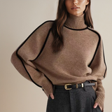 Women's Lightweight Brown Autumn Relaxed Fit Jumper