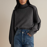 Women's Lightweight Brown Autumn Relaxed Fit Jumper