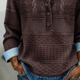 Women's Grey Autumn Cable Knit Jumper