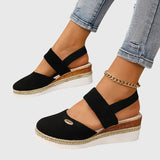 Orthopaedic Platform Sandals with Ventilated Cushioned Sole
