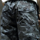 Men's 3/4 Length Cargo Pants, Relaxed Drawstring Fit
