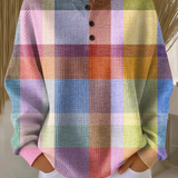Colour Block Waffle Knit Crew Neck Sweater