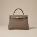 Women's Structured Faux Leather Top Handle Bag
