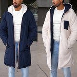 Men's Windproof Hooded Parka Jacket