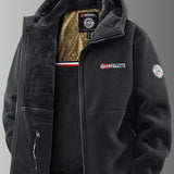 Men's Hooded Fleece-Lined Winter Jacket