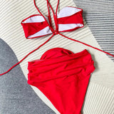 Floral Appliqué Bikini Set